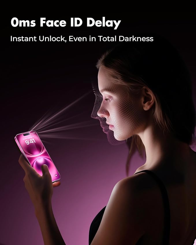 UNBREAKcable 3-Pack Screen Protector for iPhone 16 Plus Tempered Glass - [One-Pull Perfection] [Auto Dust-Elimination] [9H+ Hardness] [99.99% HD Clear] Full Coverage for iPhone 6.7 inch