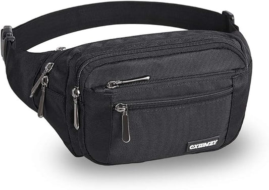CXWMZY Fanny Packs For Women & Men Waist Pack Hip Bum Bag with Multi-Pockets Large Capacity Waterproof Casual Bum Bag for Disney Traveling Casual Cycling Running Hiking