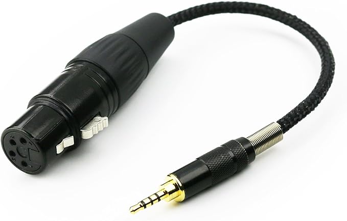 NewFantasia 2.5mm Trrs Balanced Male to 4-pin XLR Balanced Female Headphone Audio Adapter for Astell&Kern AK240 AK320 AK380 for onkyo DP-X1 FIIO X5III XDP-300R