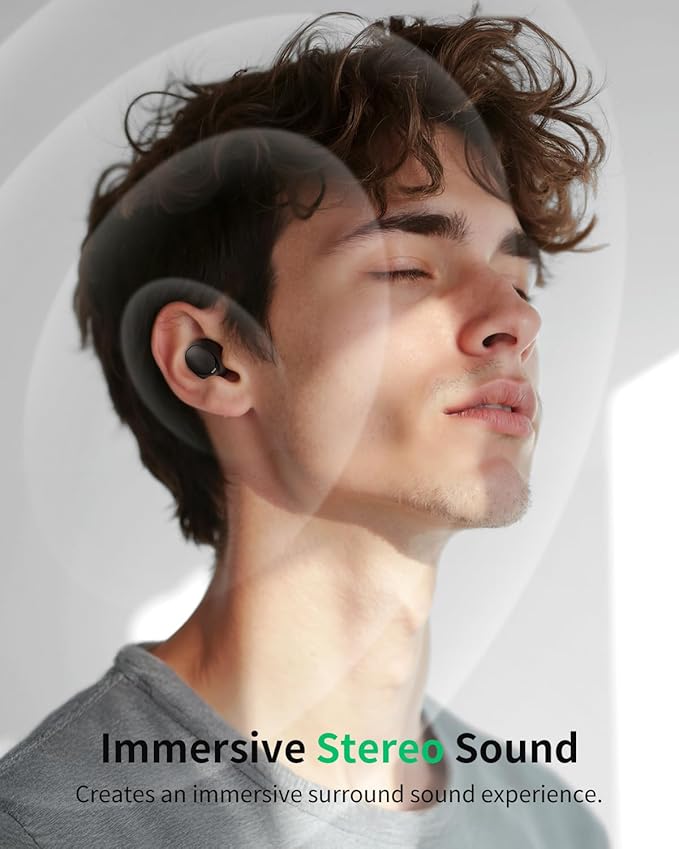 Wireless Earbuds Bluetooth 5.4 in Ear, Environmental Clear Calls Earbuds with Built-in Microphones for iPhone, Android, 40 Hours Playtime with Charging Case for Sports
