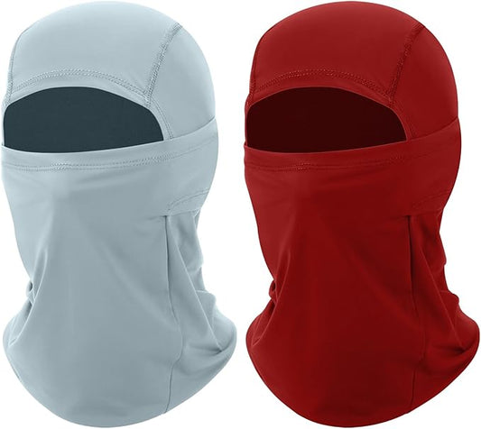 2 Pack Cooling Balaclava Summer Face Mask, UV Face Cover Sun Protection, Shiesty Full Face Masks for Men Motocycle Cycling