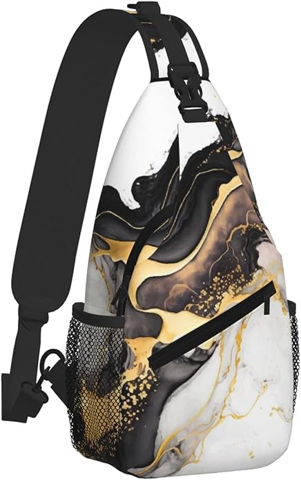 Cross Chest Bag Diagonally for Men Shoulder Bag for Travel Hiking Trendy Sling Bag with Adjustable Shoulder Strap