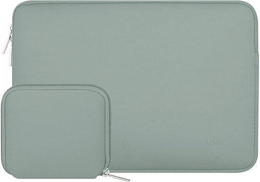 MOSISO Laptop Case 14 inch, 14 inch Laptop Sleeve Bag Compatible with HP Lenovo Dell ASUS Acer, HP Stream, Dell Latitude, Lenovo IdeaPad, Neoprene Computer Sleeve Bag with Small Case, Antique Green