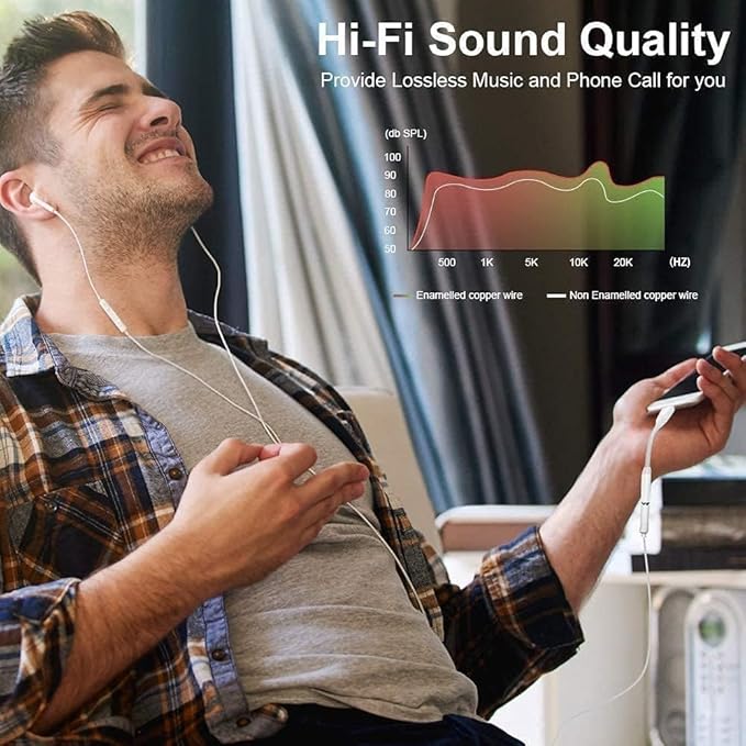 Apple MFi Certified 3 Pack Lightning to 3.5 mm Headphone Jack Adapter for iPhone, iPhone Aux Adapter Converter Dongle Audio Cable Compatible with iPhone 14 13 12 11 X XS 8 7