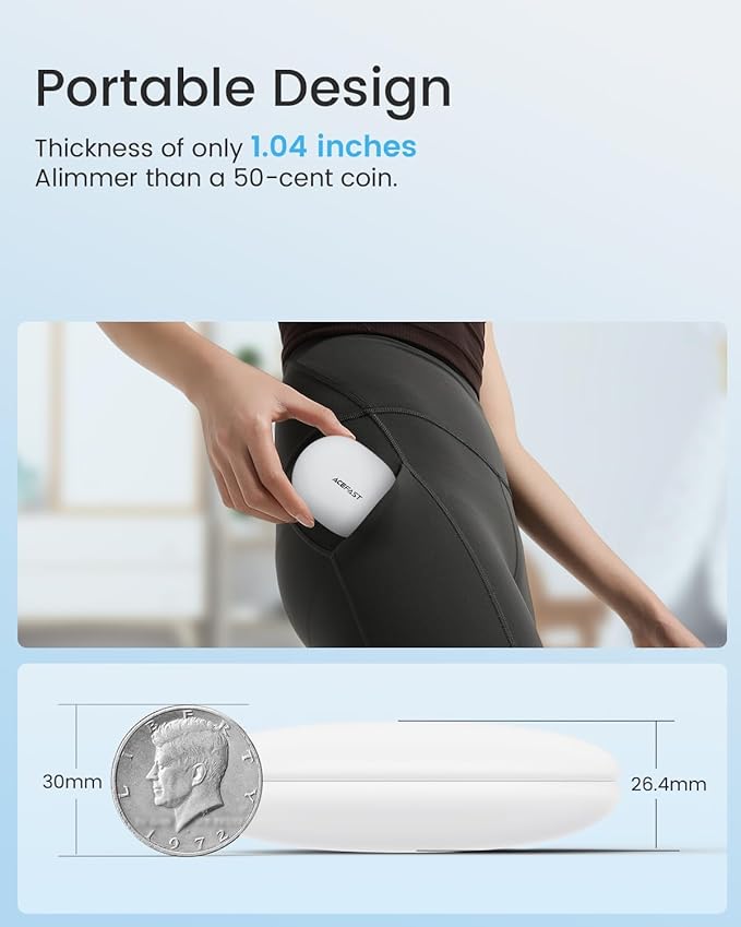 Acefast AceFit Air Open Ear Headphones, Wireless Earbuds with Rich Bass, Bluetooth 5.4 Sports Headphones with Charging Case, 32H Playtime Earbuds IP54 Waterproof for Running, Cycling, Walking, Workout