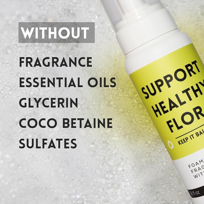 pH Balance Feminine Wash for Women & Men – Fragrance-Free Unscented Foam Cleanser for Intimate wash, Prebiotic pH Cleanser, Sensitive Daily Hygiene Wash