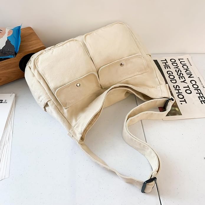 Collsants Messenger Bag Hobo Crossbody Bags for Women Canvas Bag Crossbody Tote Bag Shoulder Bag