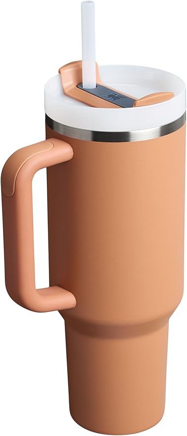 Stanley Quencher H2.0 Tumbler with Handle and Straw 40 oz | Flowstate 3-Position Lid | Cup Holder Compatible for Travel | Insulated Stainless Steel Cup | BPA-Free | Toast
