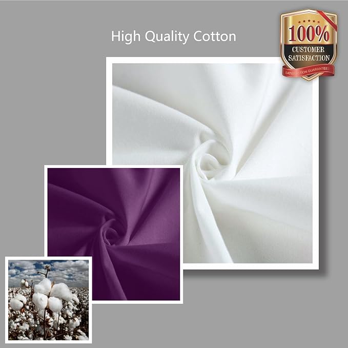 TOPDesign 3-Pack Super Strong Large 12oz Cotton Canvas Tote Bags, Reusable Grocery Shopping Cloth Bags, Fashionable Two-Tone Totes for Crafts, DIY Your Creative Designs