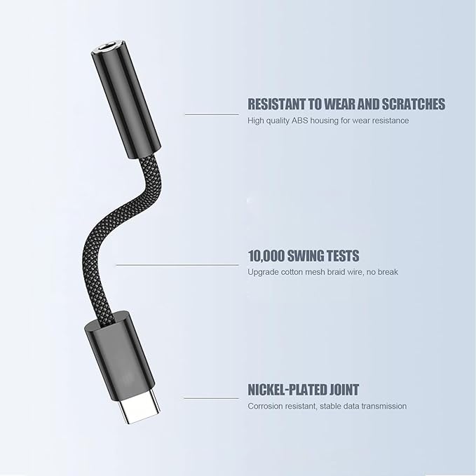 Fidioto 4 Pack Black USB Type C to 3.5mm Female Headphone Jack Adapter,USB-C to 3.5mm Audio Converter, USB C to Aux Audio Dongle Cable Cord Compatible with 16/16 Pro Max/16 Pro/16 Plus, iPad Pro,etc