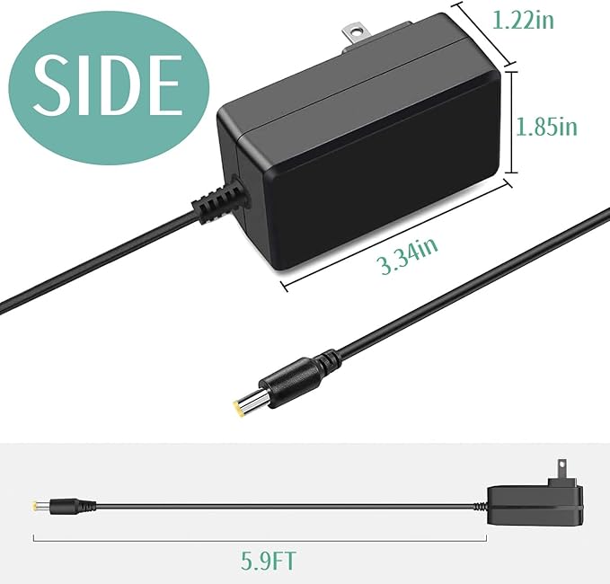 Replacemen Charger for Hyperice Normatec 2.0 Pro Leg Adapter for Normatec 30121 Power Supply Cord for 60030 001-03 60010 001-00 60000-001-03 System Pulse Recovery Massage Device