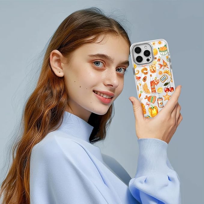DAIZAG Case for iPhone 16 Plus, [Compatible with MagSafe],Phone Case for Women Girls Magnetic Clear Cover,Fruit Collage Summer Aesthetic