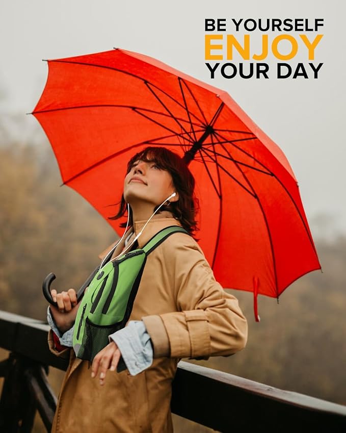 Sling Bag for Women, Crossbody Bag for Men, Cross Body Hiking Backpack, Travel Daypack, Chest Pack with Chest Phone Holder