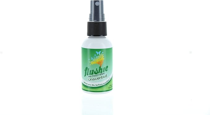 Flushie Pre-Toilet Spray for Poop Travel Size Toiletries Bathroom Spray for Poop Spray for Toilet Deodorizer Traveling Essentials Poop deodorizer Poop Odor eliminator… (Unscented, 2oz 3pack)