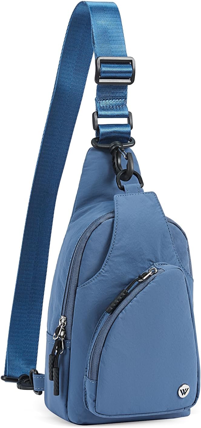 WESTBRONCO Small Sling Bag for Women Nylon Crossbody Sling Backpck Lightweight for Travel Casual Daily