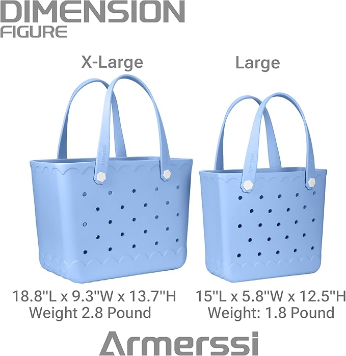 Armerssi Rubber Tote Bag For Women Large Rubber Beach Bag Waterproof Washable Handbag Durable Tote Bag Beach Swimming Travel