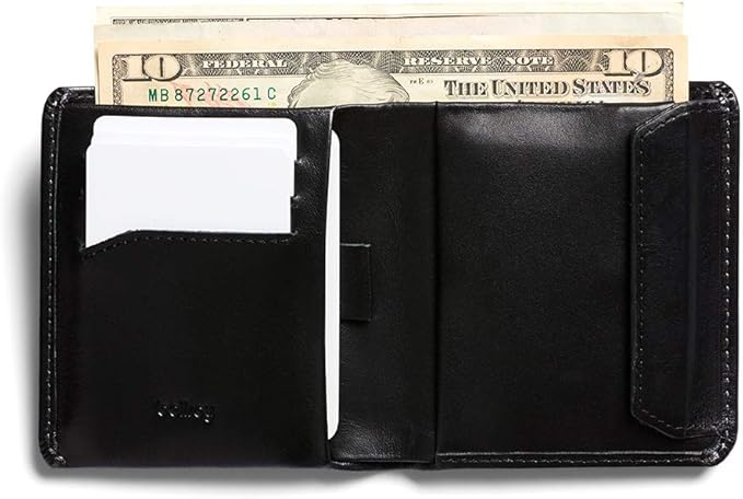 Bellroy Coin Wallet (Slim Coin Wallet, Bifold Leather Design, Holds 4-8 Cards, Magnetic Closure Coin Pouch)