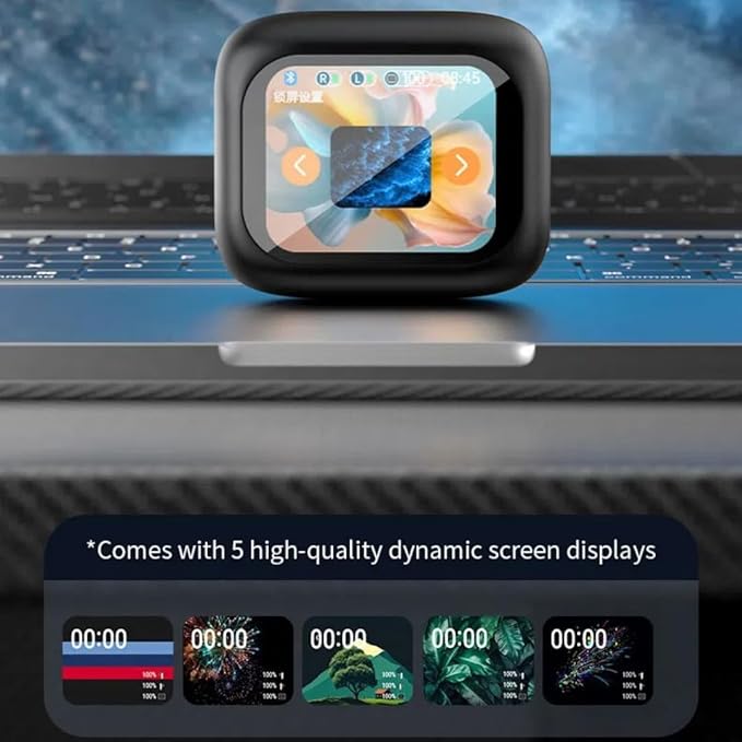 Real Time Translation Earbuds Noise Reduction Full-Color Touch Screen Wireless Bluetooth Earphone