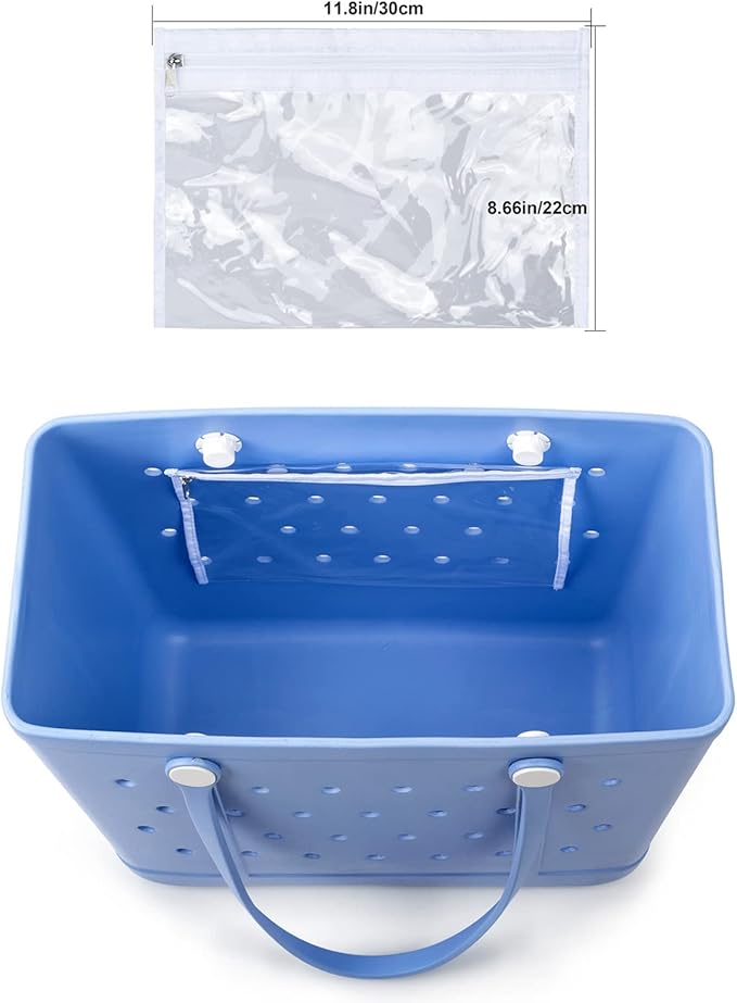 X Large Beach Bag, Oversized Rubber Beach Bag, Washable Open Tote Bag Durable Tote Travel Bags