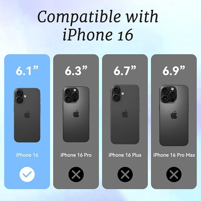 for iPhone 16 Case, Vintage Watercolor Rose Pattern, Military-Grade Drop Protection, Cute Soft Slim TPU Protective Cover with Camera Lens Protection for Women & Girls