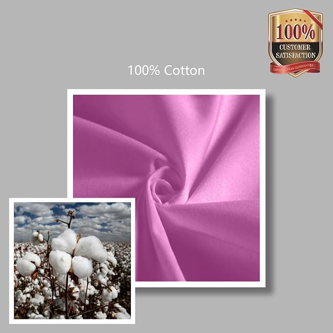 TOPDesign 1-Pack Canvas Tote Bag with an External Pocket, Reusable Grocery Shopping Bag, Top Zipper Closure, Daily Essentials (Light Purple)