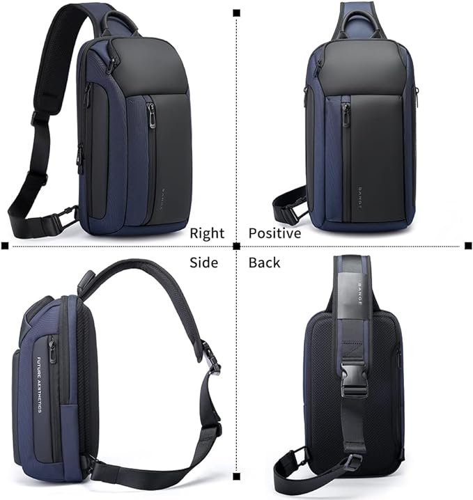 BANGE Sling Bag, Waterproof Men's Chest Bag Shoulder bags Crossbody Sling Backpack for Men……