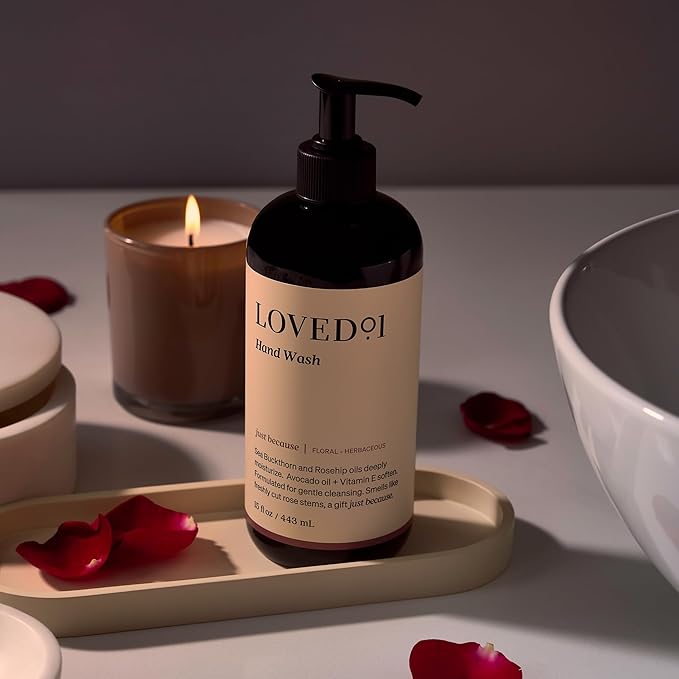 Hand Wash, Just Because Liquid Hand Soap, Gentle & Hydrating, Cruelty-Free, Formulated with Nourishing Oils & Soft Floral Scent, 15 oz