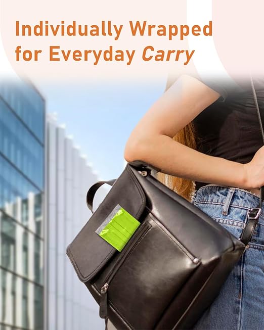 Face Masks Disposable 100 Pack, 4 Ply ASTM Level 3 Medical Grade, FSA/HSA Eligible, Breathable for Adult Outdoor Protection, Individually Wrapped for Home, School & Office, Grass Green