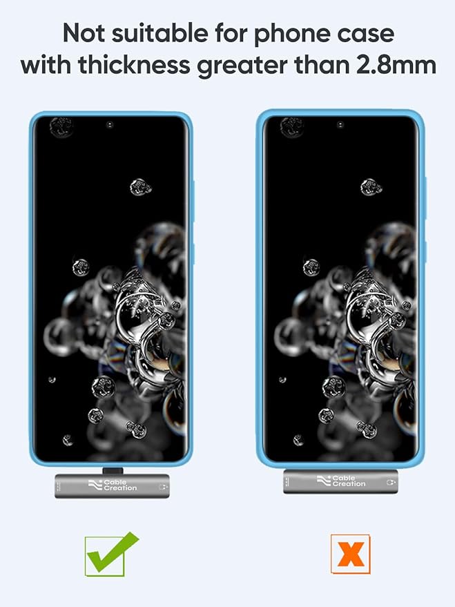 CableCreation USB C to 3.5mm Headphone and Charger Adapter, 2 in 1 Type-C to 3.5mm Audio Hi-Res with PD Fast Charge, USB C to Aux with Charging Dongle for iPhone 16 15 Pro Max, Galaxy 24+, Pixel, iPad