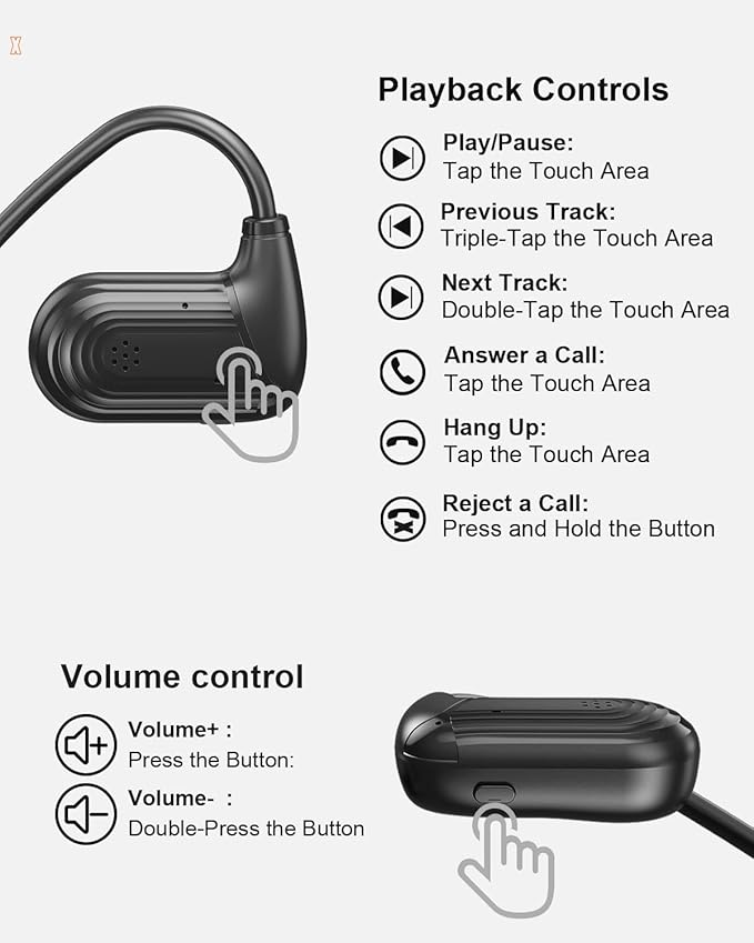 WamGra Open Ear Headphones,Bluetooth 5.3 Wireless Air Conduction Headphones Sport Earbuds,Powerful Sound, IPX5 Waterproof,10H Playtime,Clear Calls,18g Lightweight Earphones for Running & Cycling