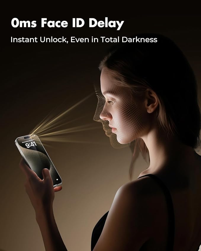 UNBREAKcable 3-Pack Screen Protector for iPhone 15 Pro Tempered Glass - [One-Pull Perfection] [Auto Dust-Elimination] [9H+ Hardness] [99.99% HD Clear] Full Coverage for iPhone 6.1 inch