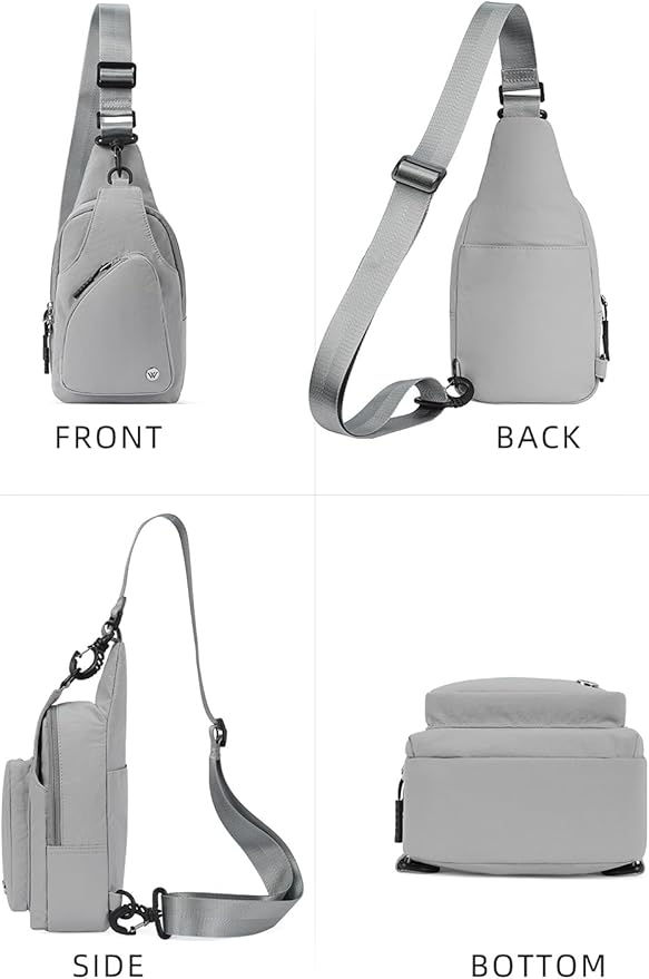 WESTBRONCO Small Sling Bag for Women Nylon Crossbody Sling Backpck Lightweight for Travel Casual Daily