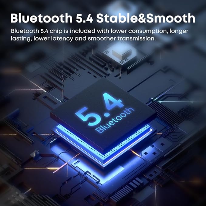 Open Ear Headphones Wireless Bluetooth, IP68 Waterproof Bone Conduction Headphones Bluetooth, Earphones Wireless Bluetooth, Sports Headphones for Running Swimming, 10 Hours Continuous Music