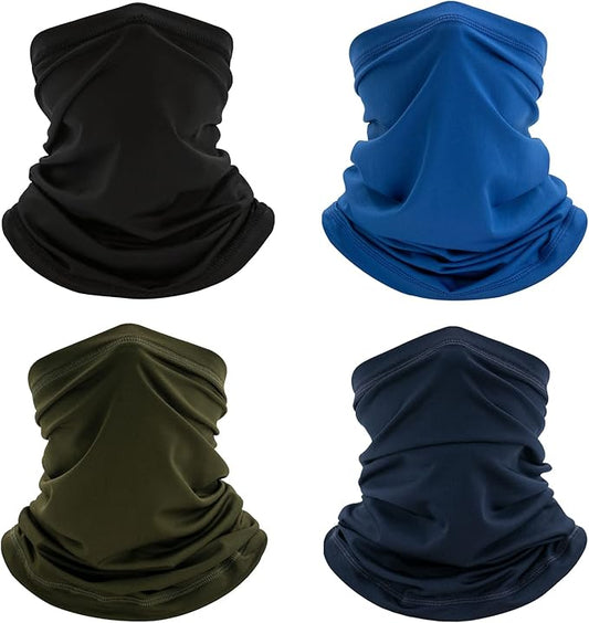 Neck Gaiter Bandana Face Mask: Cooling Gator Mask Breathable Face Cover Ski Neck Scarf Protection from Dust Sun for Men Women