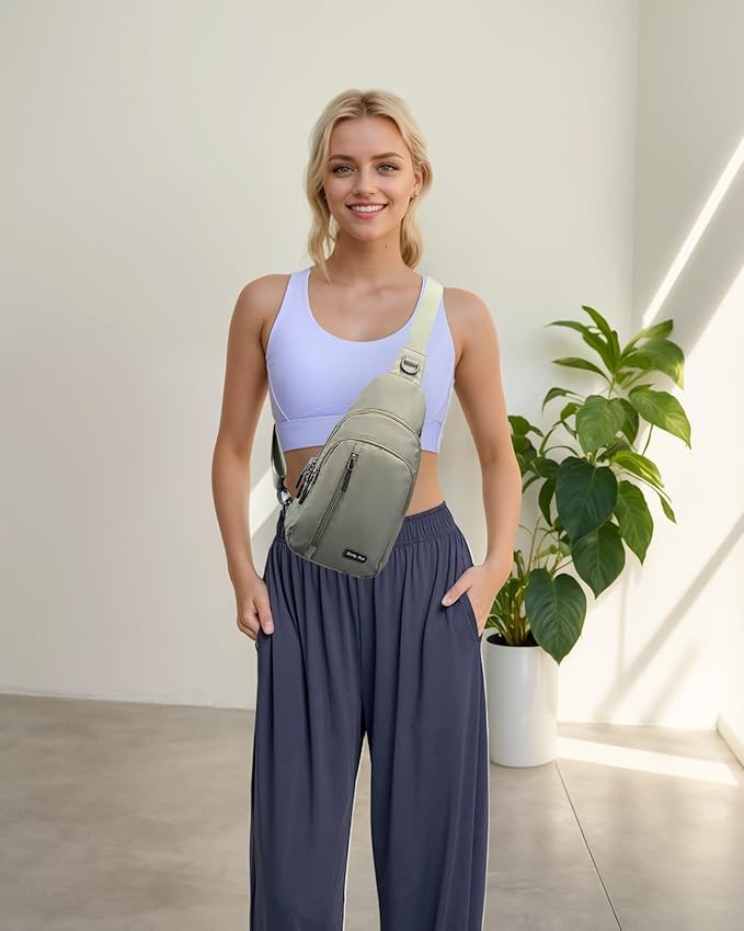 Seoky Rop Small Sling Bag Crossbody for Men Women One Strap Shoulder Cross Body Bag Sling Backpack for Travel