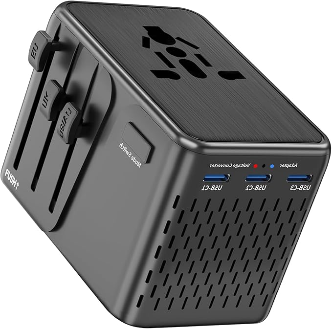 Travelconverter Adapter Voltage Converter That Steps Down 230 Volts to 120 Volts for use in Over 200 Countries,Including The U.S., U.K., Europe, and Australia