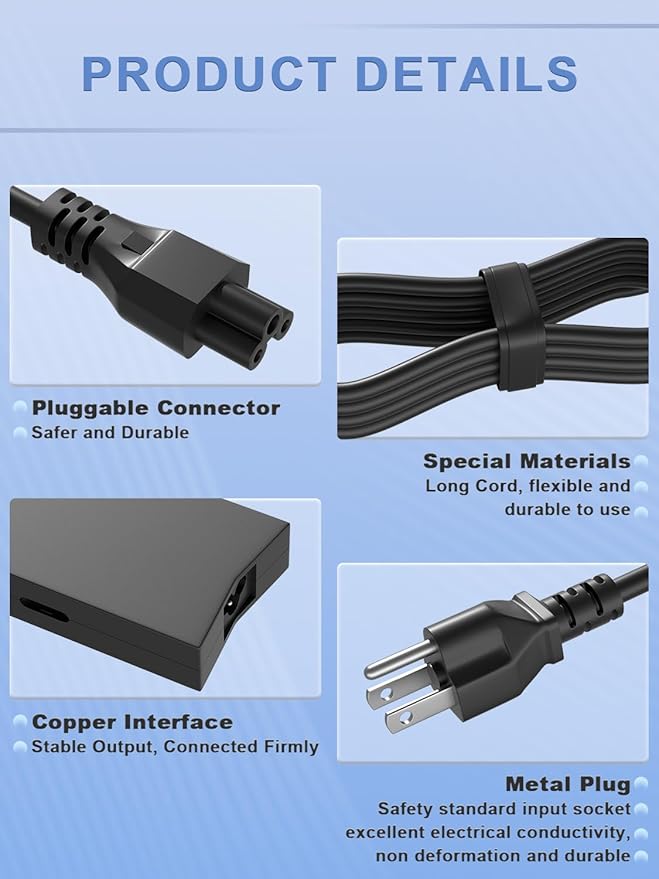 130W Charger 7.4mm LA130PM121 for Dell inspiron14 15 5000 7000 Gaming, G3 G5 3500 3579 3590 3779 5500, D6000 Docking Station, XPS L502x L702x L701X Precision 3510 3520 3530 M4400 M4500 Laptop