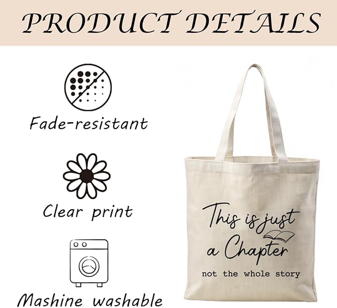 Canvas Tote Bag Aesthetic for Women,Reusable Canvas Cute Shoulder Bag for Grocery, Shopping, Beach & Daily Use