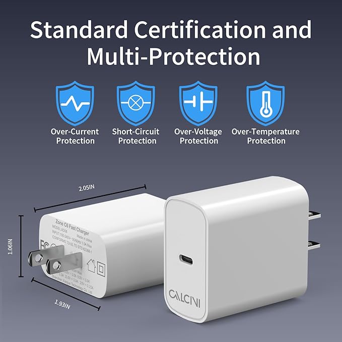 2 Pack USB C Charger Block - Fast Type C Charger for Laptop, Phone, Tablet & More