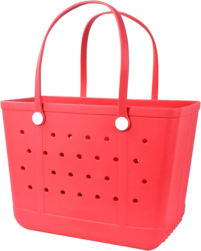 Beach Tote Bag for Women, Rubber Beach Bag Waterproof Sandproof, Extra Large EVA Tote Bag Boat Bag