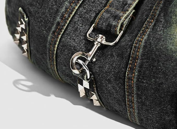 Denim Tote Bag for Women-Shoulder Handbag Perfect for Work Shopping,Hobo Bag