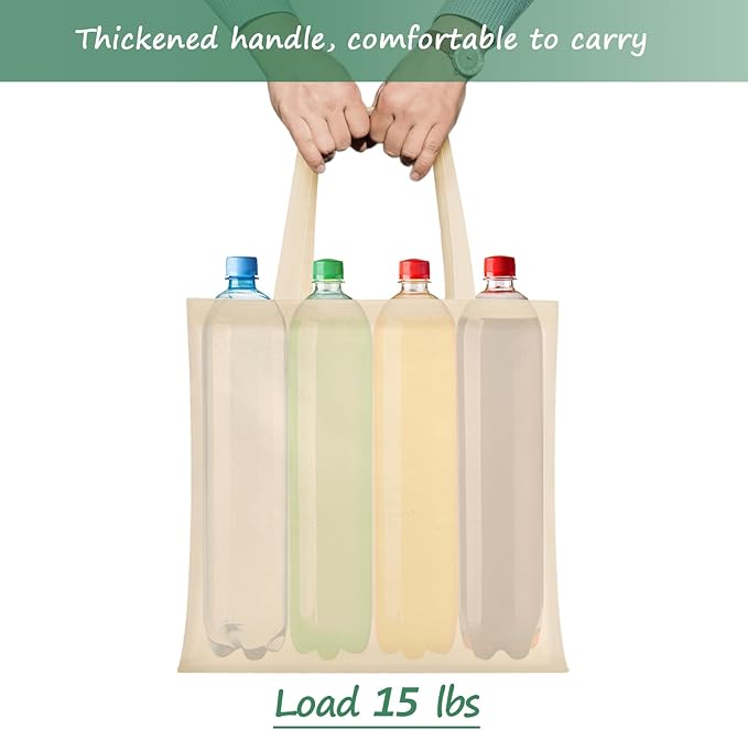 OKBA 20 | 50 Pack 15'' X 16'' Cotton Tote Bags for Tie Dye,Lightweight Tote Bags Bulk Reusable Grocery Shopping Cloth Bags