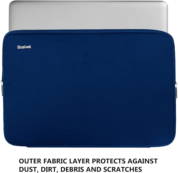 Laptop Case 14 inch, Shockproof Protective Computer Cover Flip Case Briefcase Carrying Bag Compatible with 14" HP, Lenovo, Asus, Acer, Notebook, Chromebook Computer, Blue