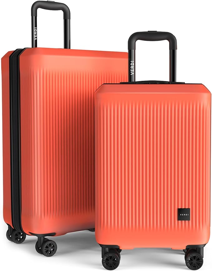 Verdi Hardside Expandable Luggage Set, Carry-On/24-In Suitcase with Spinner Wheels