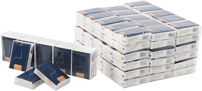 Saedy 100 Packs 4-Ply Mini Soft Pocket Tissues, Travel Size Facial Tissue Paper