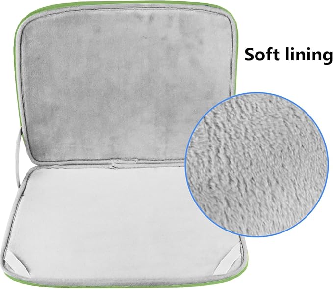 Laptop Sleeve Case 15.6 Inch, Durable Shockproof Protective Cover Flip Case Briefcase Carrying Bag Compatible with 15.6" HP, ASUS, Lenovo, Acer, Notebook, Computer, Light Green