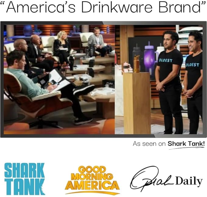 Coldest Tumbler with Handle and Straw - 100% Leak Proof Insulated Tumbler with Lid and Straw (3 Lids) - Stainless Steel Tumblers for Women & Men - Cup Holder Friendly Base, 36 oz (Lilac Blue)