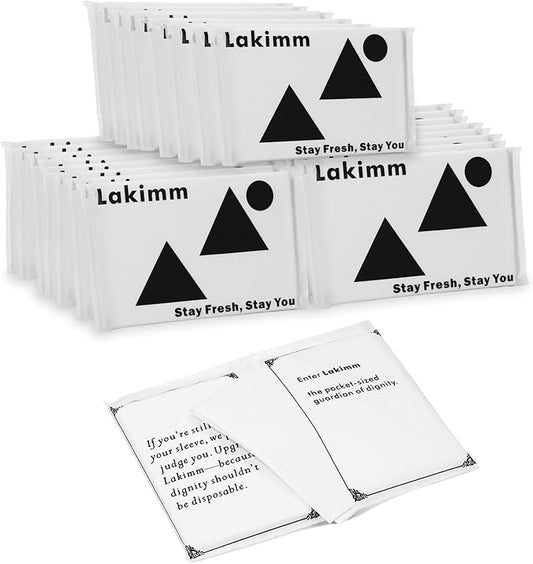 Travel Size Pocket Tissues, 50 Pack Slim Pack - 4 Ply Facial Tissues for On-the-Go & Gifts by lakimm