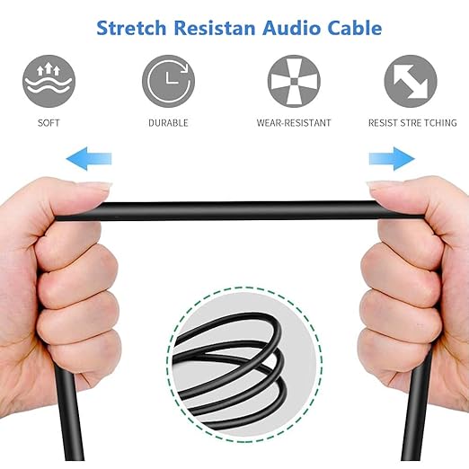 Yabeda XLR to 1/4 Adapter, Balanced 3 Pin XLR to quarter inch TRS Converter Interconnect Cable - 5 Feet