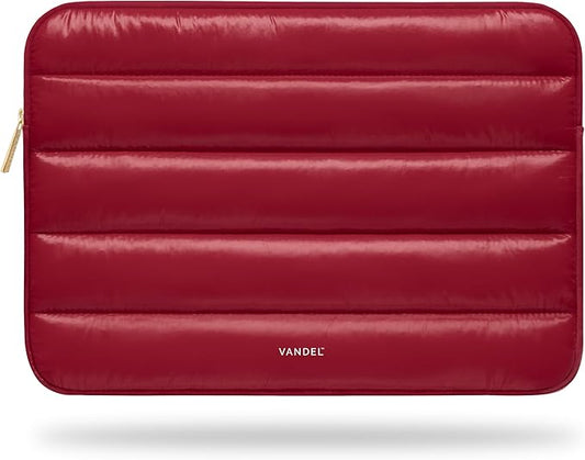 VANDEL - The Original Puffy Laptop Sleeve 13-14 Inch. White Laptop Sleeve for Women. Carrying Case Cover MacBook Pro 14 in, MacBook Air 13 Inch, iPad Pro 12.9, Dell, Asus, HP